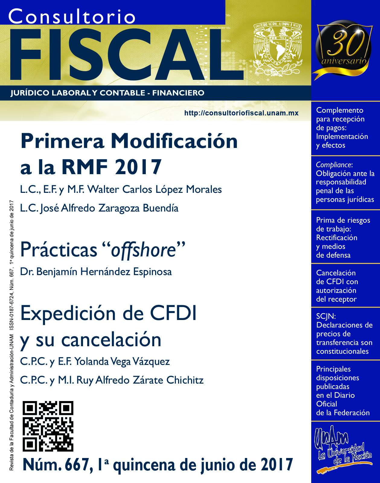 Primera Modificación a la RMF 2017