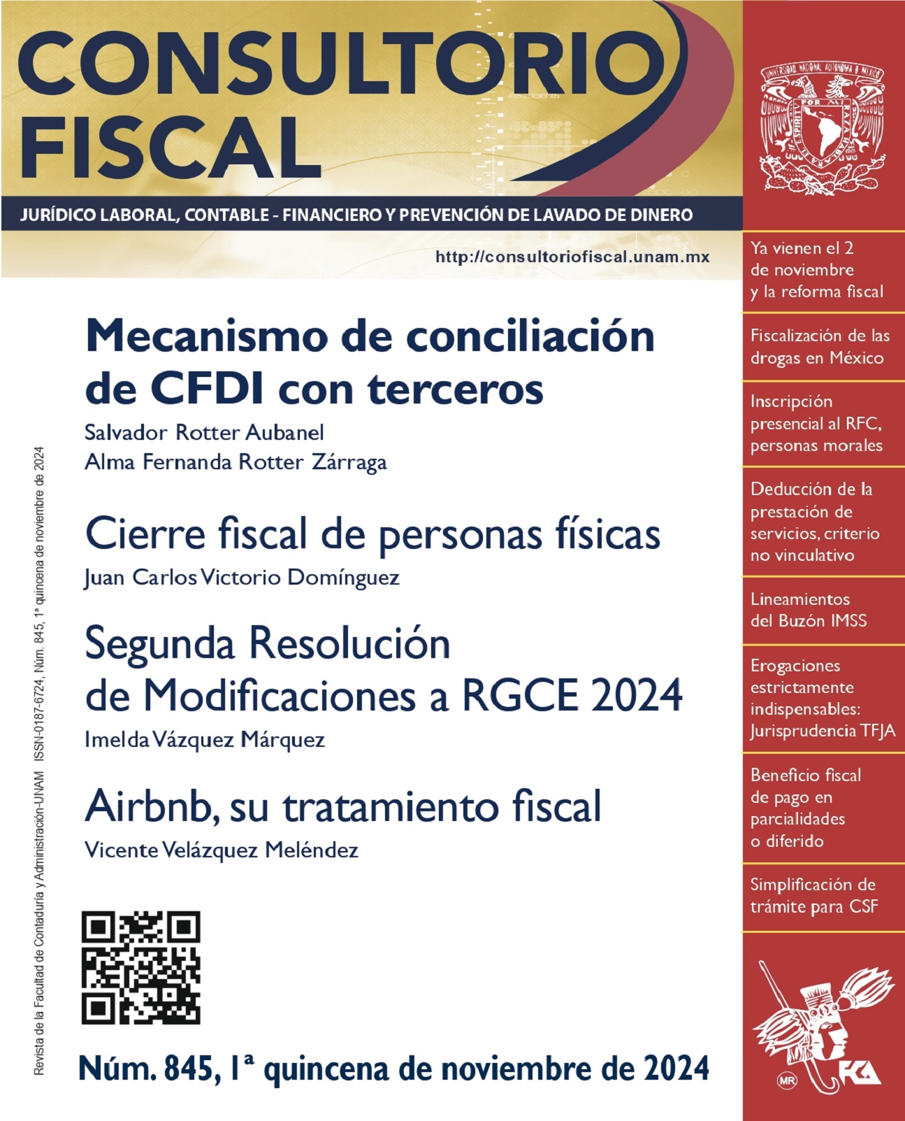 No.845 - Mecanismo de conciliación de CFDI con terceros